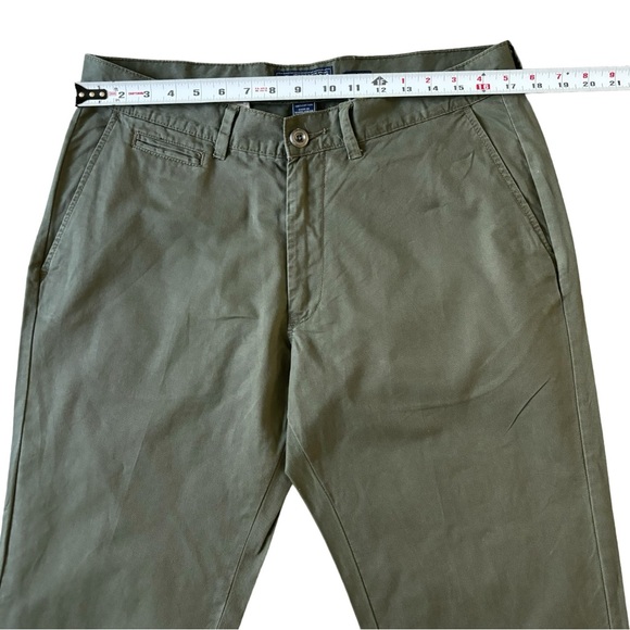 ***FIRM PRICE*** AMERICAN RAG Slim Straight Five Pocket Chinos Olive Green SZ 34 - Picture 6 of 11